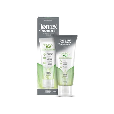 Gel Lubrificante Íntimo à Base D'Água 100% Natural - Jontex Naturals Original H2O | 100g
