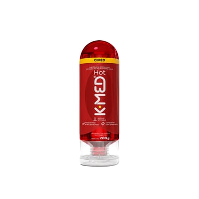 Gel Lubrificante Íntimo à Base D'Água com Sensação Suave de Aquecimento - K-Med Hot | 200 ml