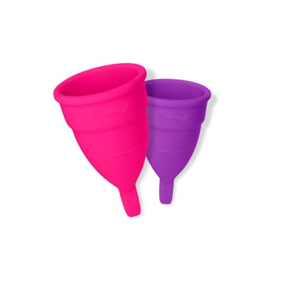 Kit com 2 Coletores Menstruais Reutilizáveis Tipo 3 - Fleurity