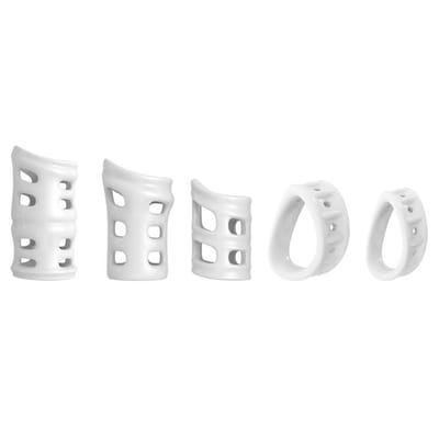 Kit com 5 anéis Corretores de Prepúcio de Alta Resistência em Vários Tamanhos - Cock Rings