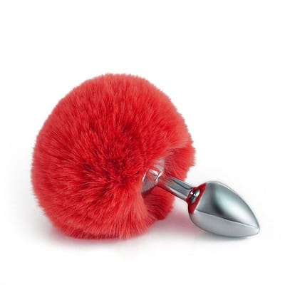 Kit Fetiche em Pelúcia com Tiara de Alce, Plug Anal com Pompom, Grampos Para os Seios com Guizo e Coleira de Coração - Sexy Import