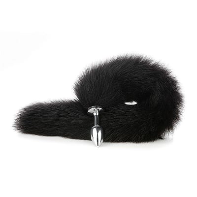 Kit Fetiche em Pelúcia com Tiara de Vaquinha, Plug Anal com Rabo, Grampos Para os Seios com Guizo e Joker com Spike - Sexy Import | 4 Itens
