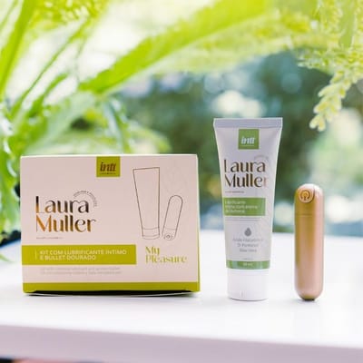 Kit Lubrificante à Base d'Água e Bullet Recarregável com 10 Modos de Vibrações -  Intt By Laura Muller My Pleasure