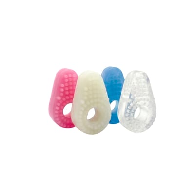 Anel Peniano Flexível com Cerdas Estimuladoras - La Pimienta - 5,8 x 3,6 cm | Cores Sortidas