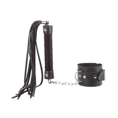 Kit Bracelete com Chicote - La Pimienta Sado | 37 cm | Disponível em 2 Cores
