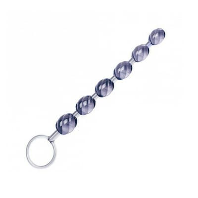Plug Anal Escalonado com 6 Esferas em Silicone - La Pimienta Plug Jelly Stick Ball | 20 x 2,3 cm