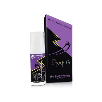 Gel Excitante Unissex Beijável que Vibra e Aquece - La Pimienta Shock-G - 15g | Disponível em 13 Sabores
