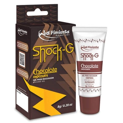 Gel Excitante Unissex Beijável que Vibra, Pulsa e Aquece - La Pimienta Shock-G | 8 g | Disponível em 7 Sabores
