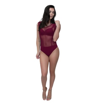 Lingerie Chamour - Body Tule e Renda | Disponível em 4 Cores e 4 Tamanhos