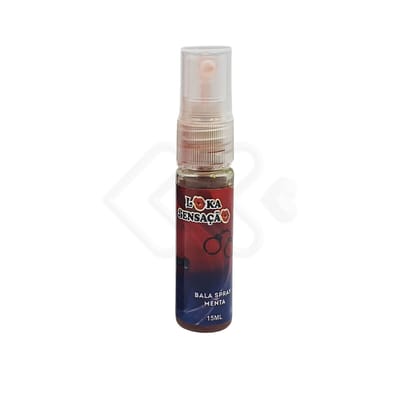 Gel Beijável em Spray com Efeito Vibrante com Sabor de Menta - Loka Policial | 15 ml