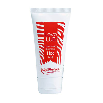 Gel Lubrificante Íntimo a Base de Água com Efeito que Aquece - Love Lub Hot - 60 gramas