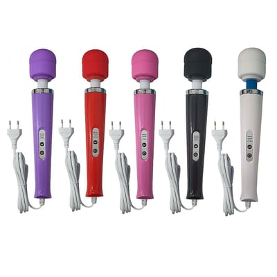 Massageador Elétrico em Soft Touch com 10 Níveis de Vibração - Love Magic Wand | 32 x 5,6 cm | Disponível em 5 Cores