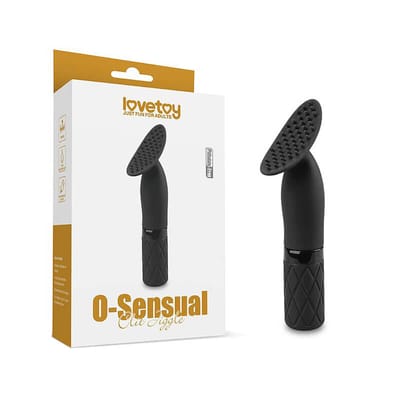 Estimulador de Clitóris em Silicone Atóxico com Cerdas Massageadoras, 7 Modos de Vibração e Recarregável - Lovetoy 0-Sensual Clit Jiggle | 14 x 2,6 cm