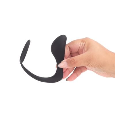 Estimulador de Próstata com Anel Peniano em Silicone Macio - Cock Ring Plug | 9,5 x 2,6 cm