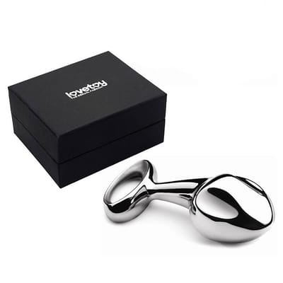 Lovetoy Luxury Pure - Plug Anal de Aço - 9,7 x 3,3 cm | Cor: Prata