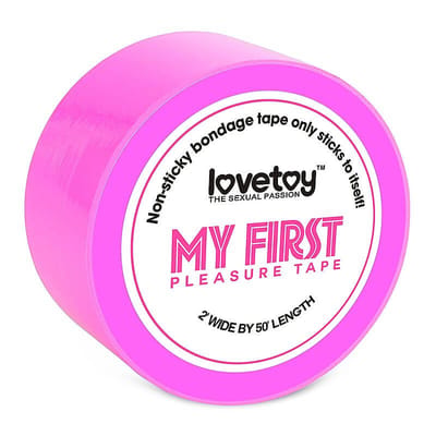 Lovetoy My First Pleasure Tape - Fita para Bondage | Cor: Pink