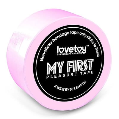 Lovetoy My First Pleasure Tape - Fita para Bondage | Cor: Rosa Claro