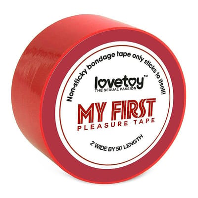 Lovetoy My First Pleasure Tape - Fita para Bondage | Cor: Vermelho