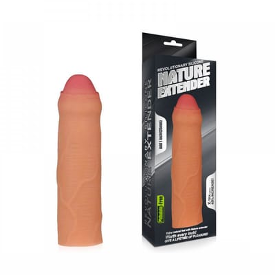 Capa Peniana Extensora com Preenchimento na Ponta - Lovetoy Nature Extender | 16 x 4 cm | Disponível em 2 Cores