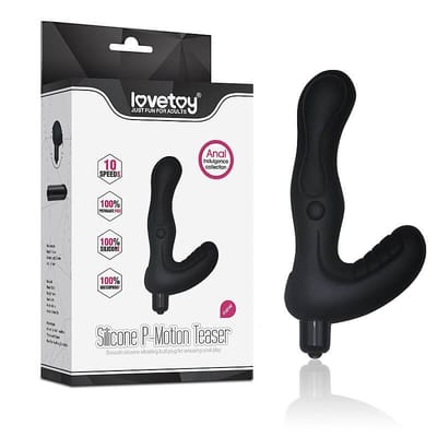 Estimulador de Próstata e Períneo em Silicone com 10 Modos de Vibração - Lovetoy P-Motion Teaser | 10 x 3 cm