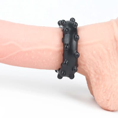 Anel Peniano em TPE com Esferas Massageadoras - Lovetoy Power Plus | Disponível em 2 Cores