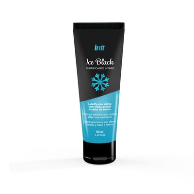 Lubrificante à Base d'Água com Efeito Gelado e Sabor de Menta - Intt Ice Black | 50 ml