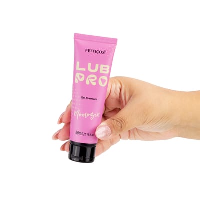Lubrificante Íntimo Premium com Extrato de Aloe Vera Sabor Morango com Chantilly Picante - Feitiços LubPro Momozin | 60ml