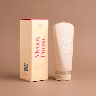 Lubrificante Neutro à base d'Água para Menopausa - Exclusiva Cosméticos MenosPausa | 200g
