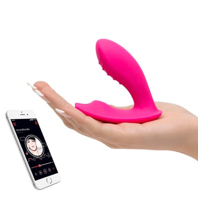 Estimulador de Clítoris e Ponto G com 9 Modos de Vibração, Aplicativo para Celular e Recarregável - Magic Motion Eidolon | 7,4 x 3 cm