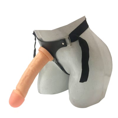Cinta Peniana com Pênis Realístico em Silicone com Glande Definida e Base Achatada - Magic Sexy | 22 x 5 cm