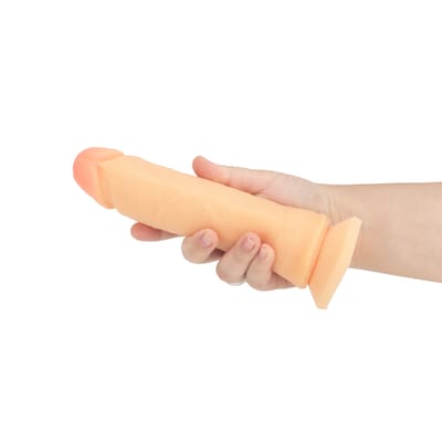Prótese Peniana Realística com Glande Definida, Veias, Vértebra e Ventosa - Magic Sexy | 20 x 4,7 cm