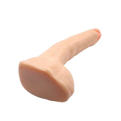 Prótese Peniana Realística Gigante com Veias, Escroto e Base de Apoio - Magic Sexy | 25 x 5,6 cm