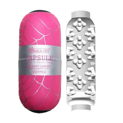 Masturbador Masculino em Formato de Cápsula e Textura Interna - Magical Kiss Capsule Stepper