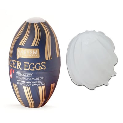 Masturbador em Formato de Ovo com Texturas Interna - Magical Kiss Suger Eggs Abysm Extremely | 12 x 7 cm