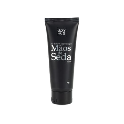 Gel Deslizante para Masturbação com Aroma de Menta - Mãos de Seda | 30g