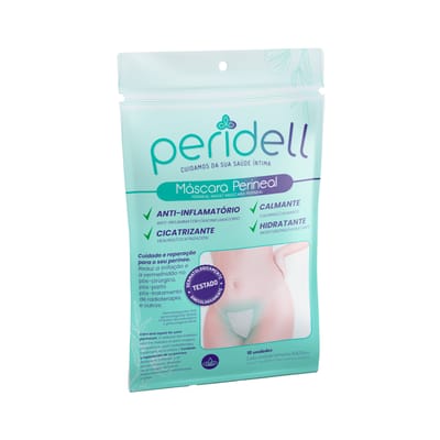 Máscara Perineal Terapêutica com Ação Anti-Inflamatória, Cicatrizante e Calmante - Peridell | 10 Unidades