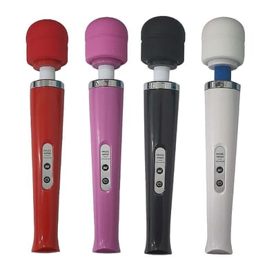 Massageador em Soft Touch com 10 Níveis de Vibração e Recarregável - Love Magic Wand | 31,5 x 5,7 cm | Disponível em 5 Cores