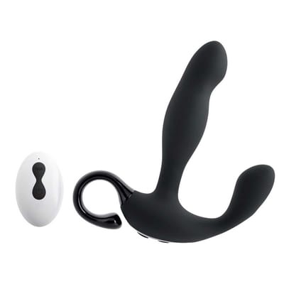 Massageador de Próstata com Estimulador de Períneo em Silicone, 10 Vibrações, Movimentos e Controle Remoto Sem Fio - Evolved Playboy Pleasure Come Hitter