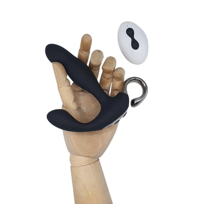 Massageador de Próstata com Estimulador de Períneo em Silicone, 10 Vibrações, Movimentos e Controle Remoto Sem Fio - Evolved Playboy Pleasure Come Hitter