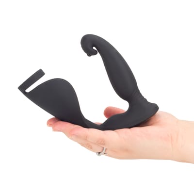 Massageador de Próstata em Silicone com Anel Peniano, 9 Modos de Vibração e Controle Remoto Sem Fio - S-Hande Raptor-RCT | 10,5 x 2,9 cm