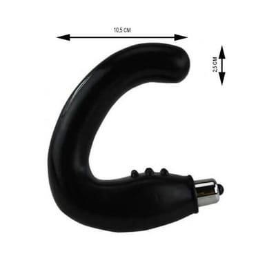 Massageador de Próstata em Silicone com Cápsula Vibratória - Anal Stimulatior