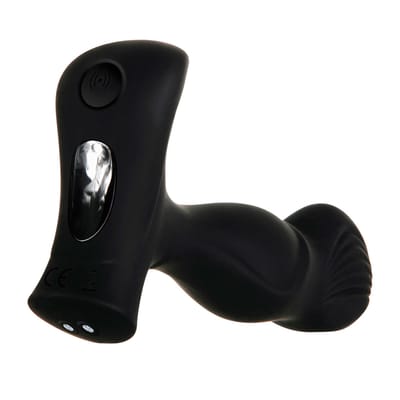 Massageador de Próstata em Silicone com Formato Ergonômico, 7 Modos de Vibração e Controle Remoto Sem Fio - Zero Tolerance T-Bone | 10,3 x 3,6 cm