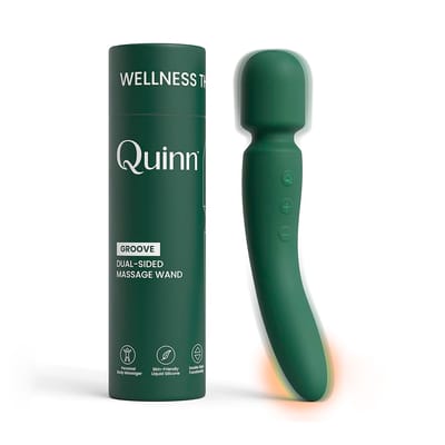 Massageador em Silicone Macio com 2 Motores, 12 Modos de Vibração, 5 Intensidades e Função Aquecimento - Quinn Groove | Disponível em 2 Cores