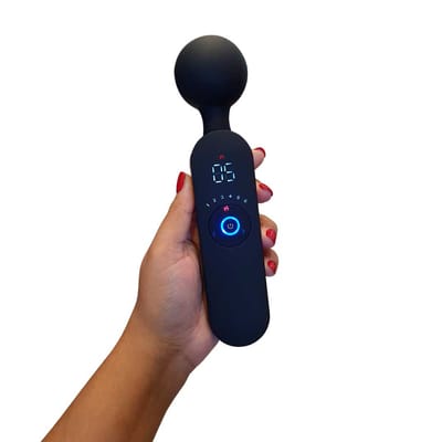 Massageador Varinha Mágica em Silicone com 12 Modos de Vibração, 6 Intensidades, Função Aquecimento e Recarregável - Lilo Ares II Smart Vibrator