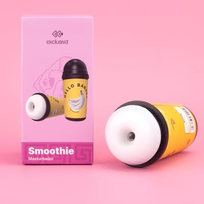 Masturbador Copo de Bebida em TPE Macio com Textura Interna - Exclusiva Smoothie