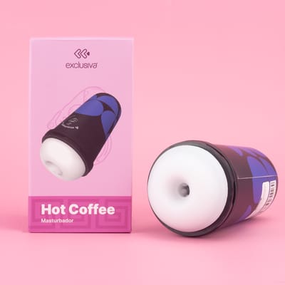 Masturbador Copo de Café em TPE Macio com Textura Interna - Exclusiva Hot Coffe