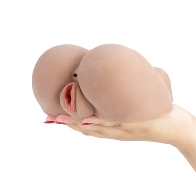 Masturbador com Formato de Bunda Empinada em TPR com Vagina e Ânus Penetráveis - SI MAIG Alice | 16,5 x 15 cm | Disponível em 2 Cores
