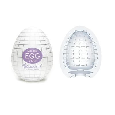 Masturbador em Formato de "Egg" em Silicone com Texturas - Magical Kiss Spider | 5,8 x 5 cm