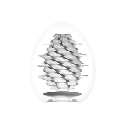 Masturbador em Formato de "Egg" em TPE com Textura em Espiral - Tenga Egg Twister | 5,8 x 5 cm
