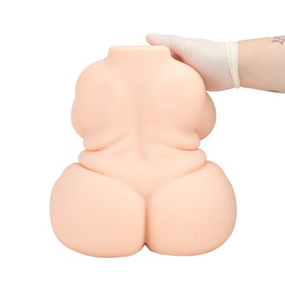 Masturbador com Formato de Meio Corpo Feminino com Seios e Barriga - Sexy Import | 31 x 26 cm